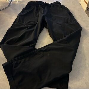 lululemon athletica Women's Black Track Jogger Pants 7/8 Length